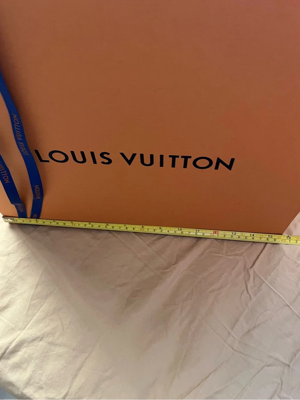 Authentic Louis Vuitton Empty Box, Shopping Bag, And Ribbon Set